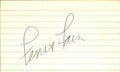 Ferris Fain Philadelphia Athletics d.2001 Signed/Auto  3x5 Index Card 162563