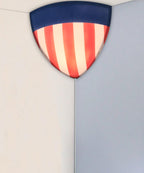 16"W Beacon Triangle Corner Light Plug-In Cord USA Design by Home Concept