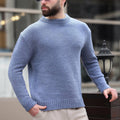 Crewneck Knit Sweater // Indigo