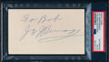 Jay Berwanger Signed 3x5 Index Card Chicago 1935 Heisman  PSA/DNA 188307