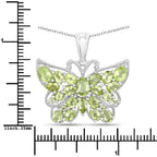 4.05 Carat Genuine Peridot .925 Sterling Silver Pendant