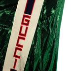 Men's Oversize Laminated Jersey Jacket // Green