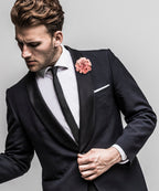 Polka Dot Flower Lapel Pin