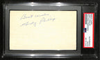 Andy Phillip HOF Signed/Auto 3x5 Index Card Philadelphia Warriors PSA/DNA 188563