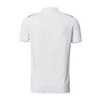 Color Block Polo // White Blue