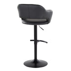 Margarite - Contemporary Adjustable Barstool With Swivel (Set of 2)