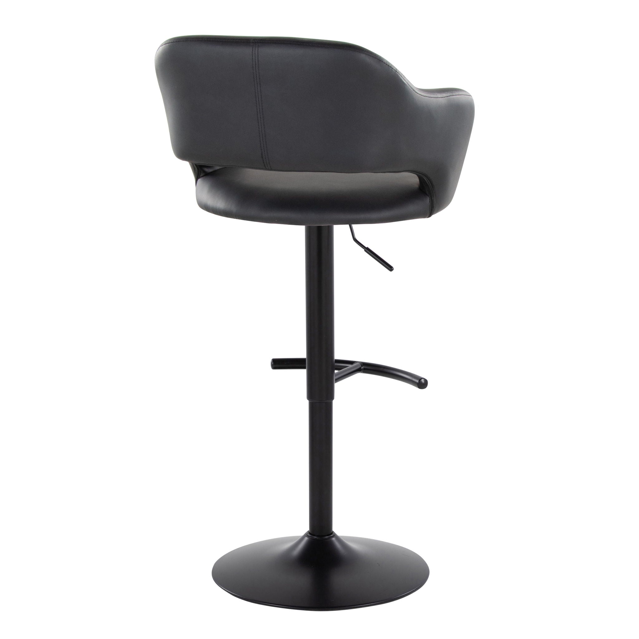 Margarite - Contemporary Adjustable Barstool With Swivel (Set of 2)