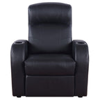 Upholstered Recliner Comfort Lounge Chair - Black