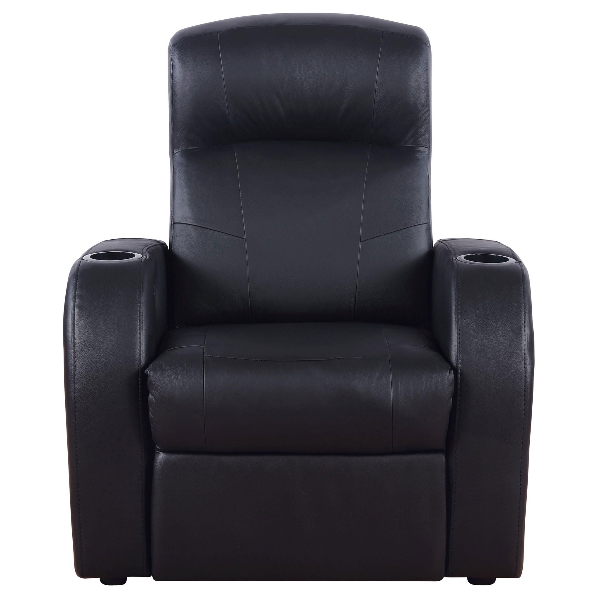 Upholstered Recliner Comfort Lounge Chair - Black