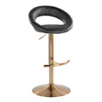 Posh - Contemporary / Glam Adjustable Barstool With Swivel (Set of 2)