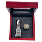 Tampa Bay Buccaneers Championship Ring & Trophy Set – 2003 & 2021 Collectible with Display Box