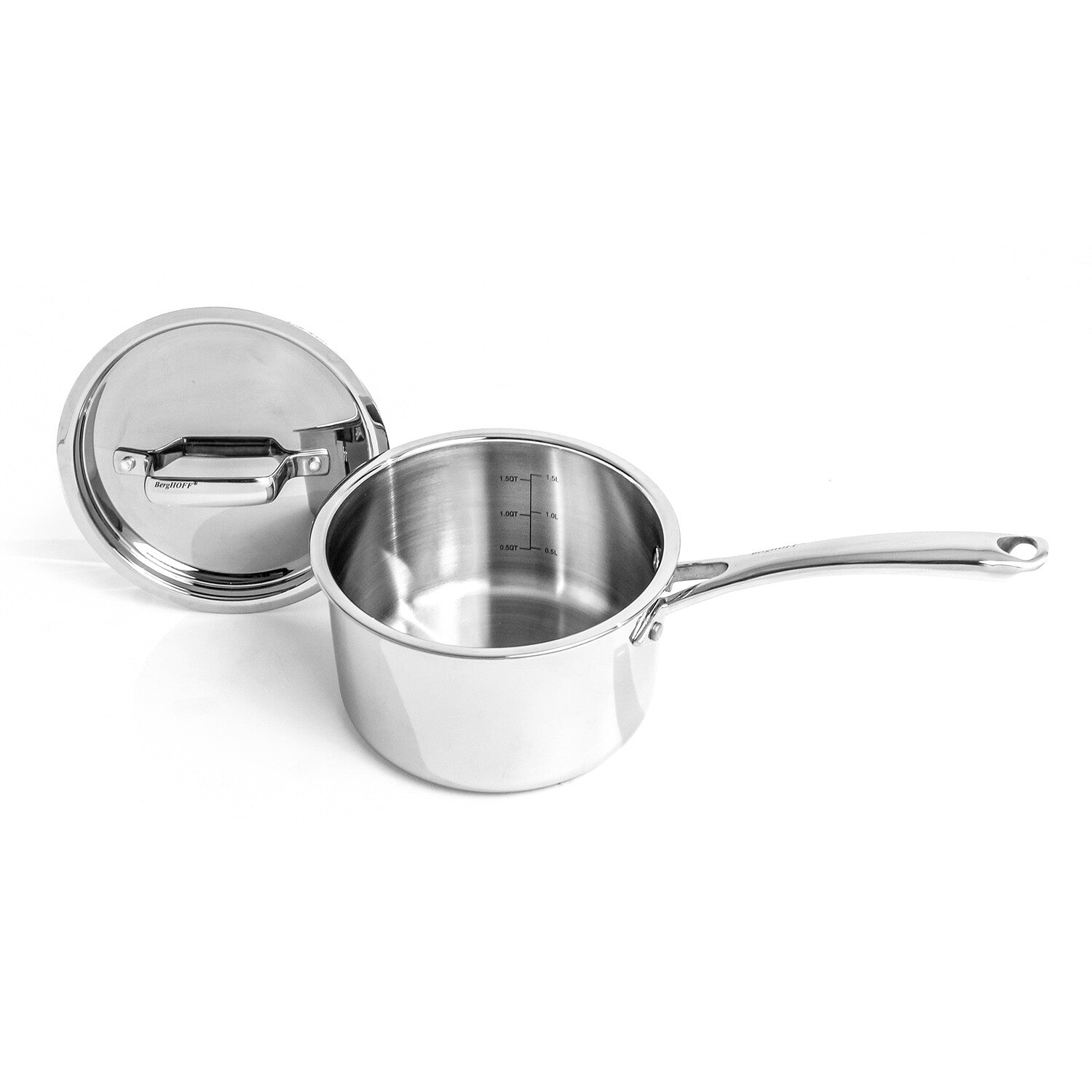 BergHOFF Professional 13pc Tri-Ply 18/10 Stainless Steel Cookware Set with SS Lids