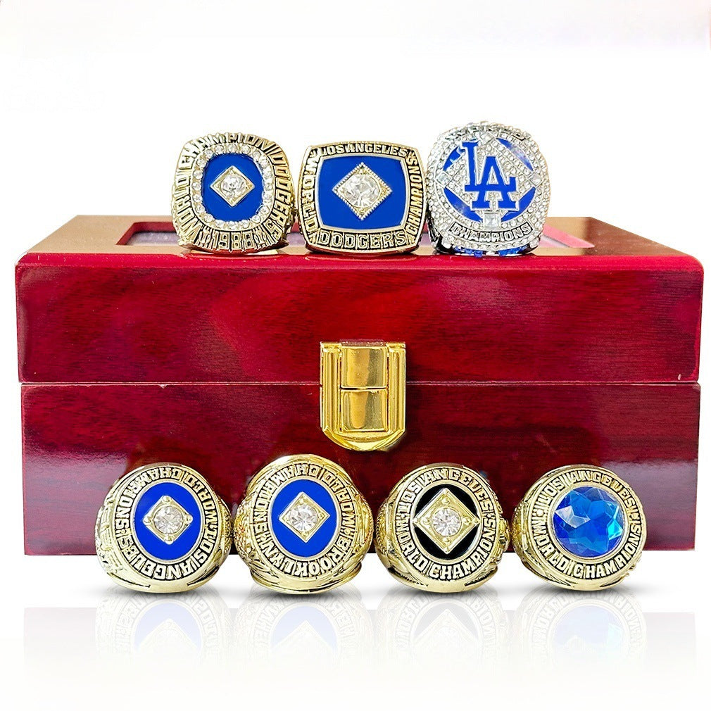 Los Angeles Dodgers World Series Championship Rings Set -Baseball Fan Gift & Memorabilia