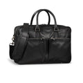 Leather Briefcase Slim 17" // Black
