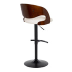 Pino - Mid Century Modern Adjustable Barstool With Swivel (Set of 2)