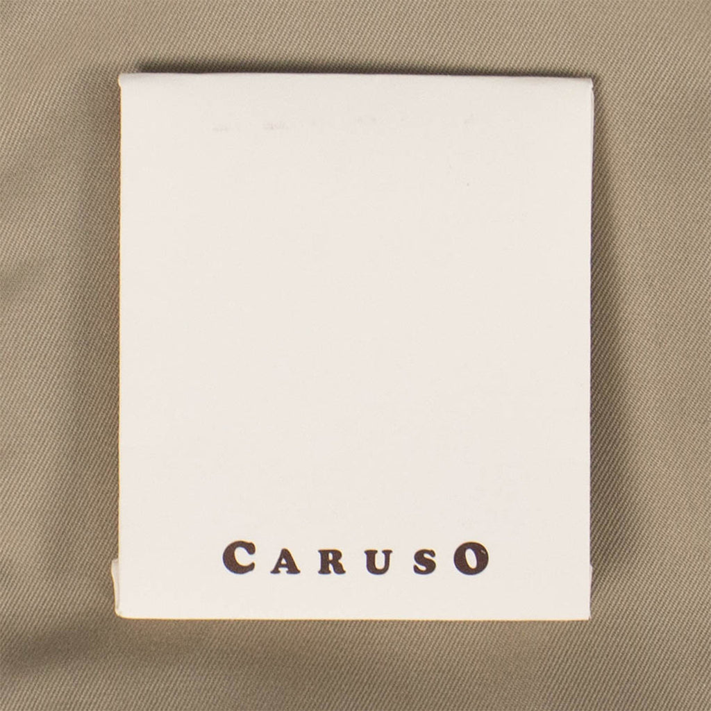 3 Roll 2 Button Trim Fit Cotton Suit // Tan