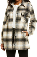 Thread & Supply Shirt Jacket in Black Tan Plaid, Size X-Small