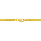 14K Yellow and White Gold 1/4 Cttw Princess Cut Diamond Channel-Set â€œVâ€ Shape 18" Pendant Necklace (H-I Color, SI2-I1 Clarity)
