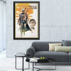 The Mandalorian // Mando & Baby Yoda // Framed Canvas