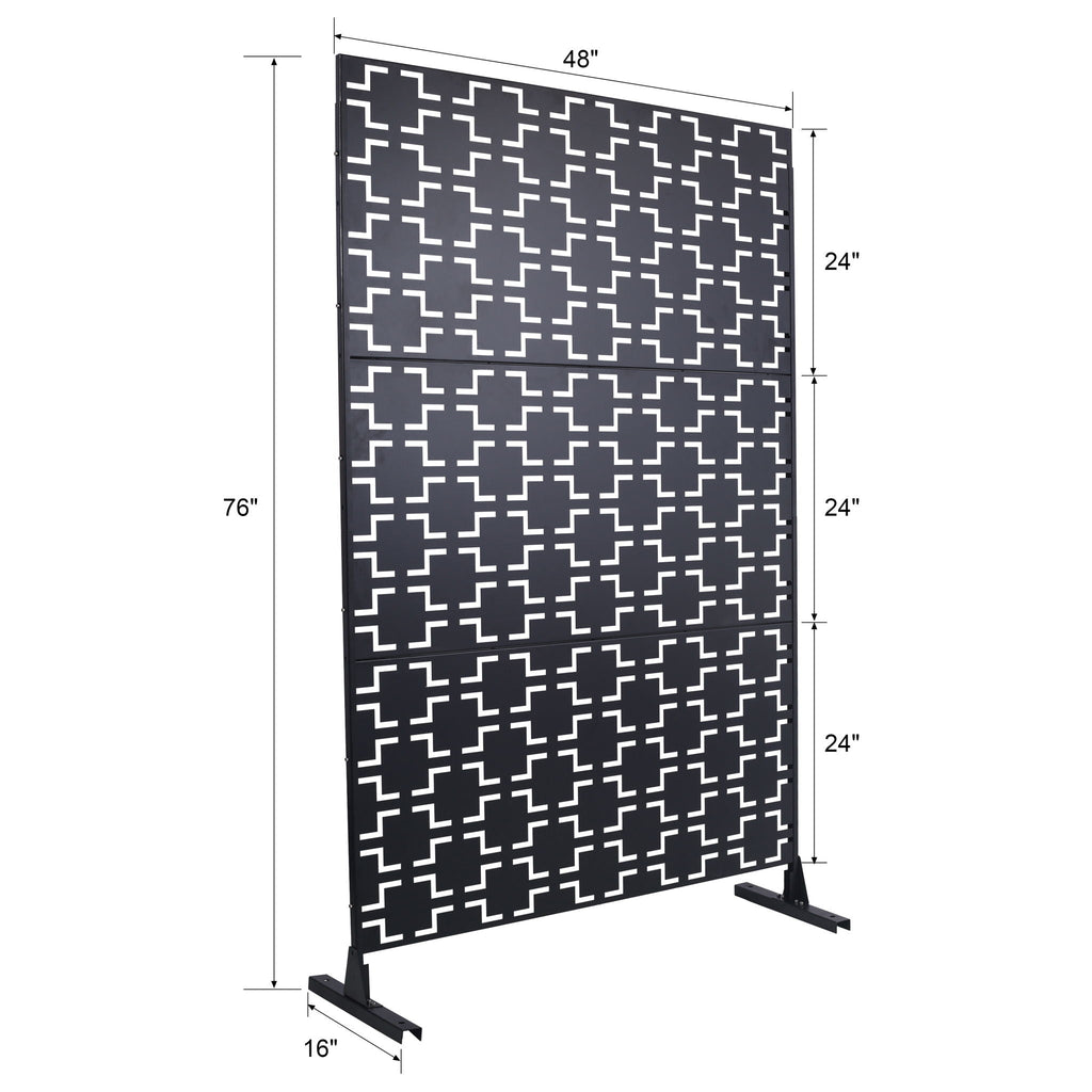 Outdoor / Indoor Privacy Screen - Black
