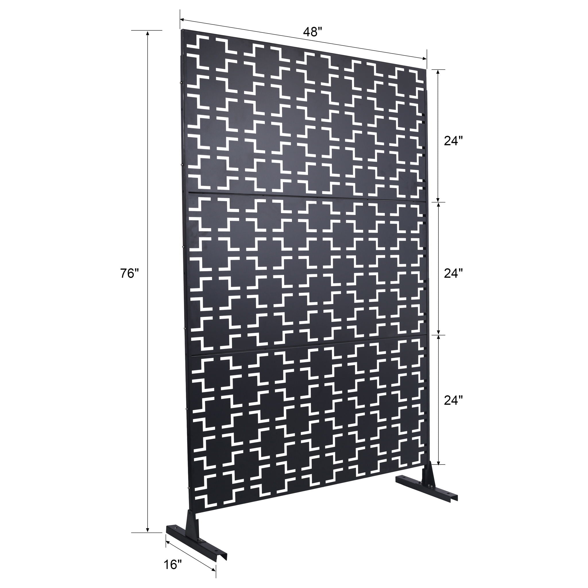 Outdoor / Indoor Privacy Screen - Black