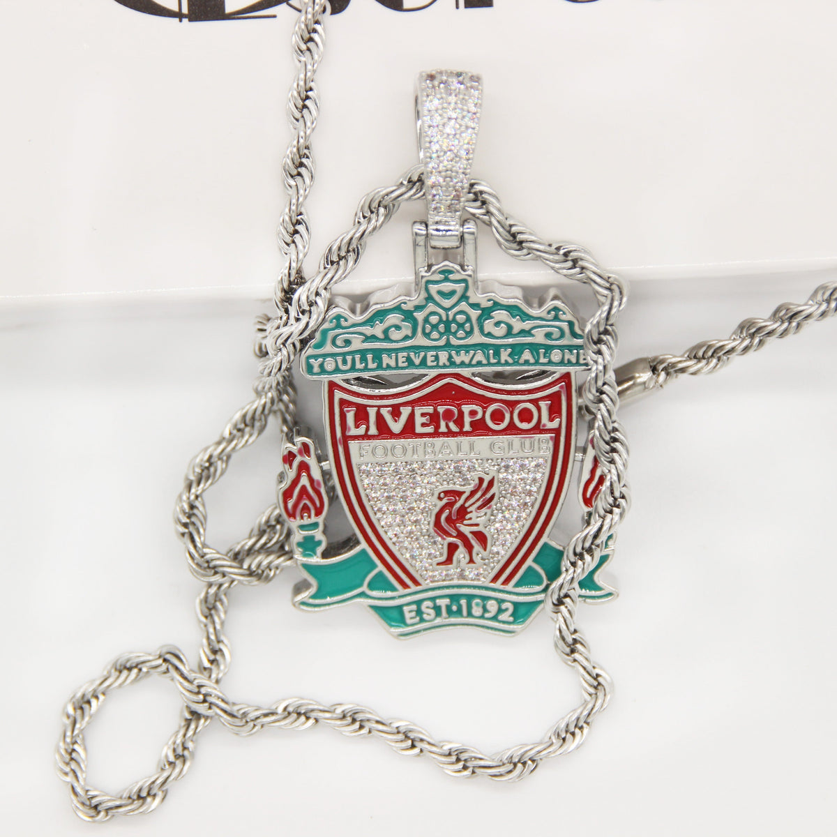 Liverpool Football Club Necklace – LFC Crest Pendant Jewelry Gift for Fans