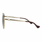 Gucci // Unisex // Novelty Sunglasses // Gold + Brown Gradient