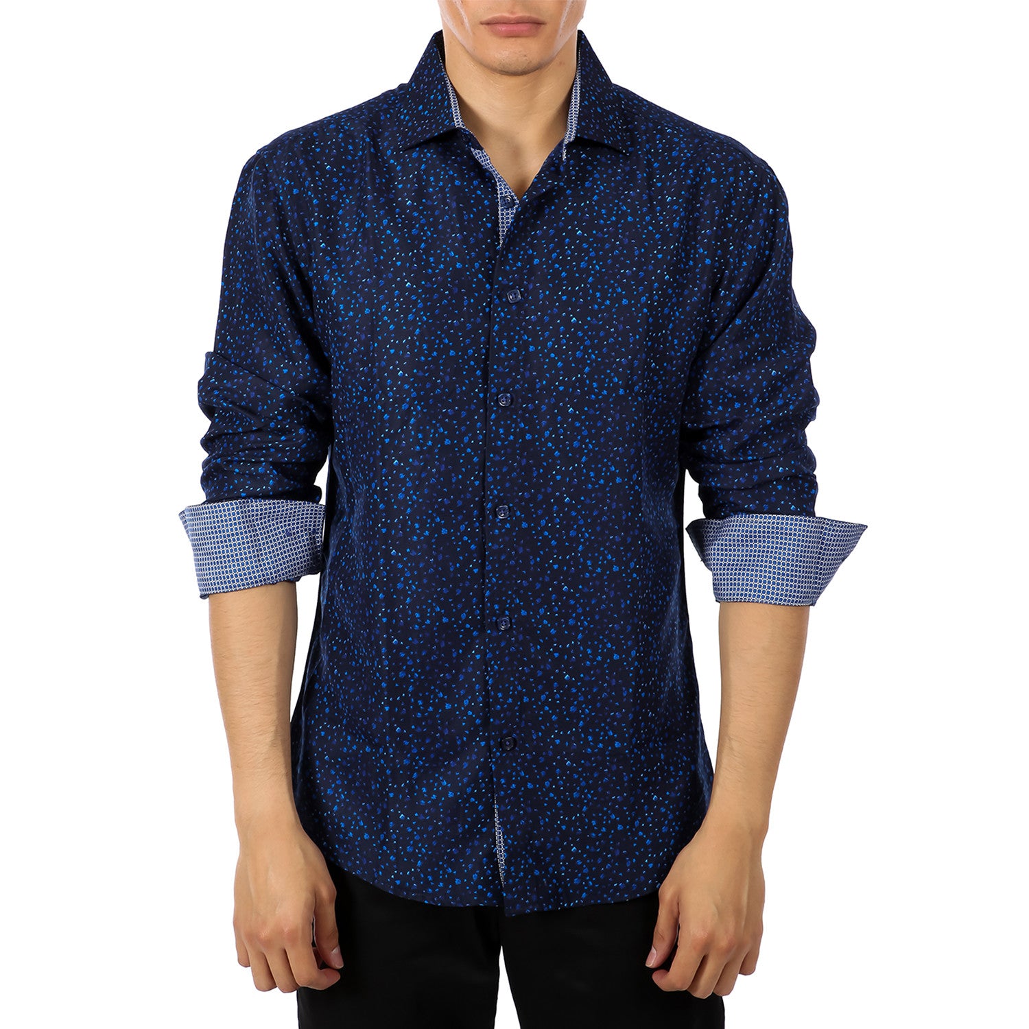 Harrisburg Button Up Shirt // Blue