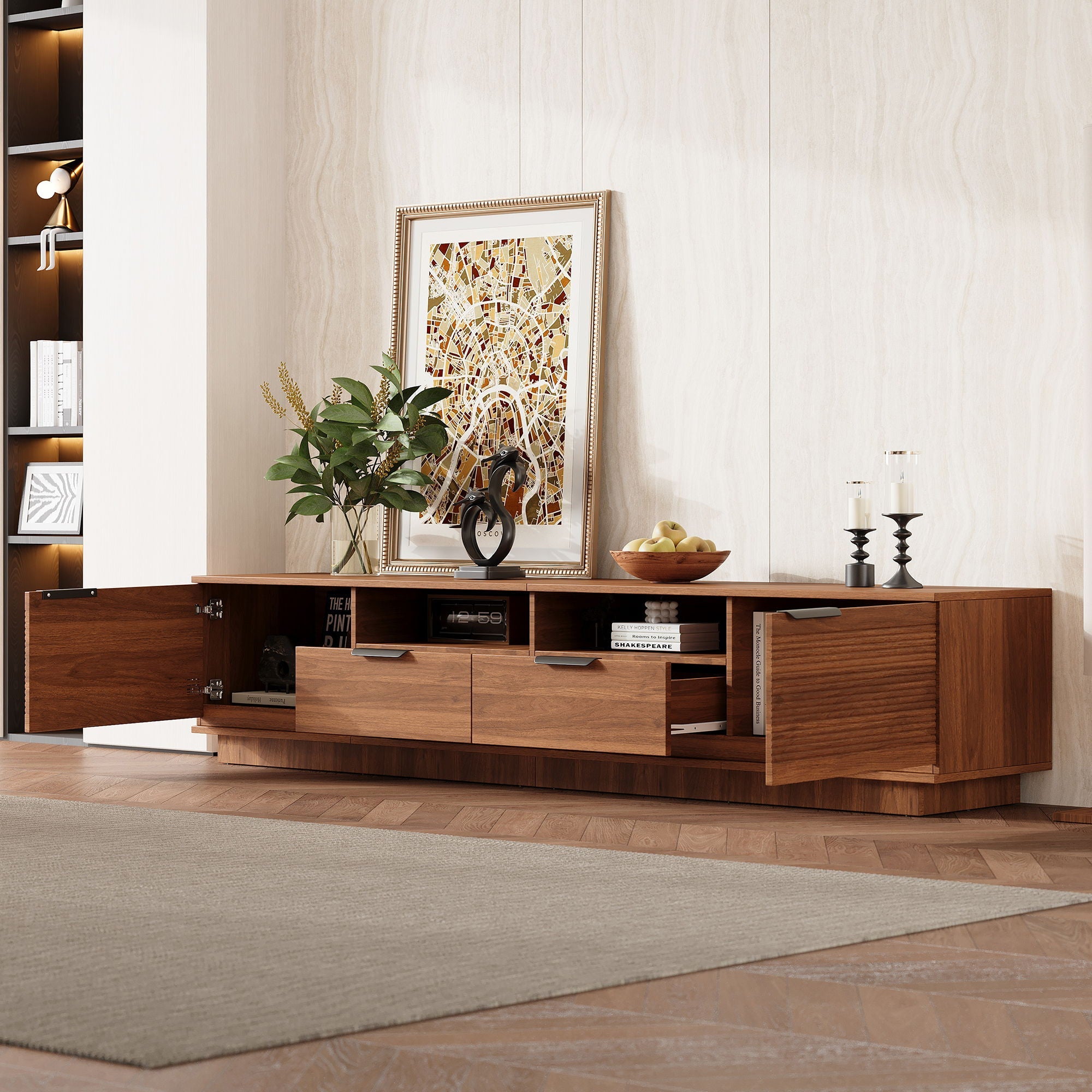TV Stand, With Deep Drawers