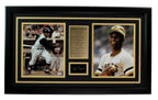 Roberto Clemente Laser Engraved Signature w/ Photo Collage Pirates Framed 191615