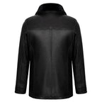 Button Up Plush Collar Jacket // Black