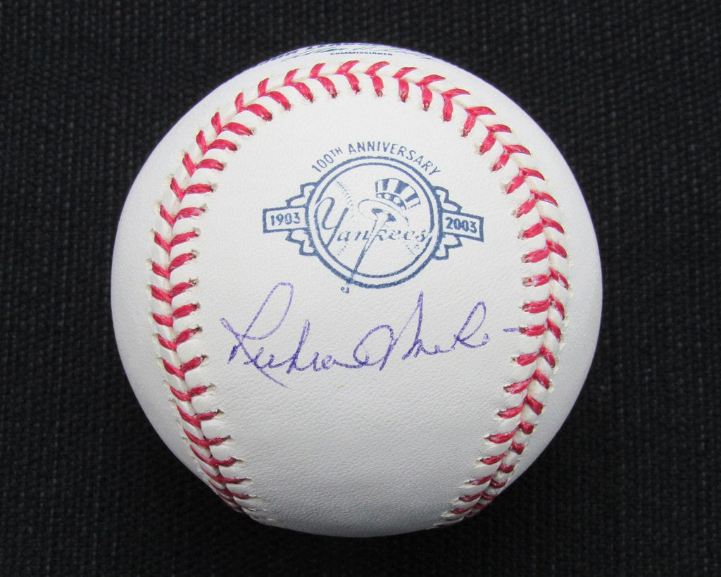 Ruben Amaro  Sr. Signed/Auto Yankees 100th OML Baseball MAB 187045