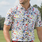 Cool-Stretch Men's A-Game Golf Shirt – White
