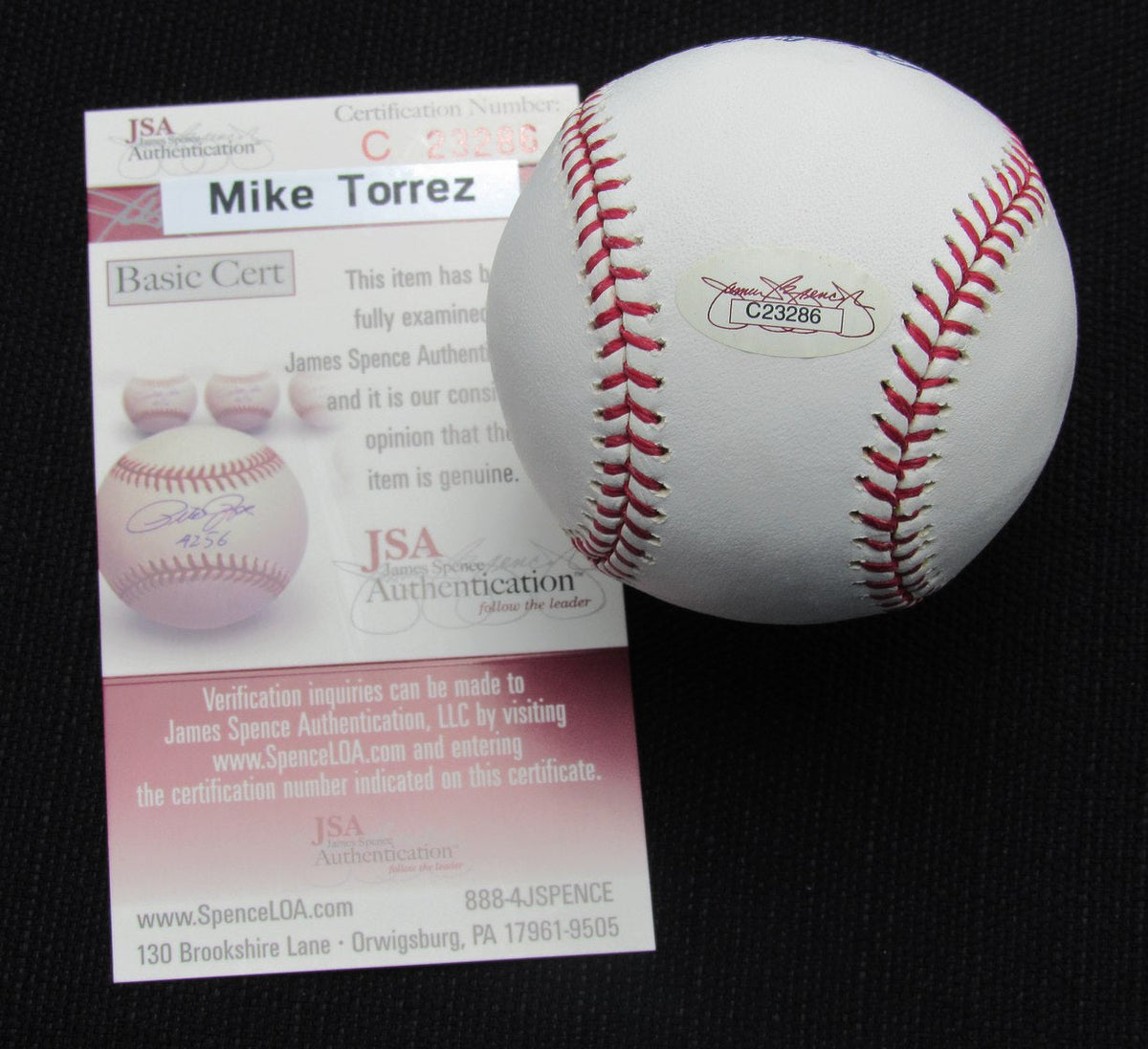 Mike Torrez Signed/Auto Yankees 100th OML Baseball JSA  186904