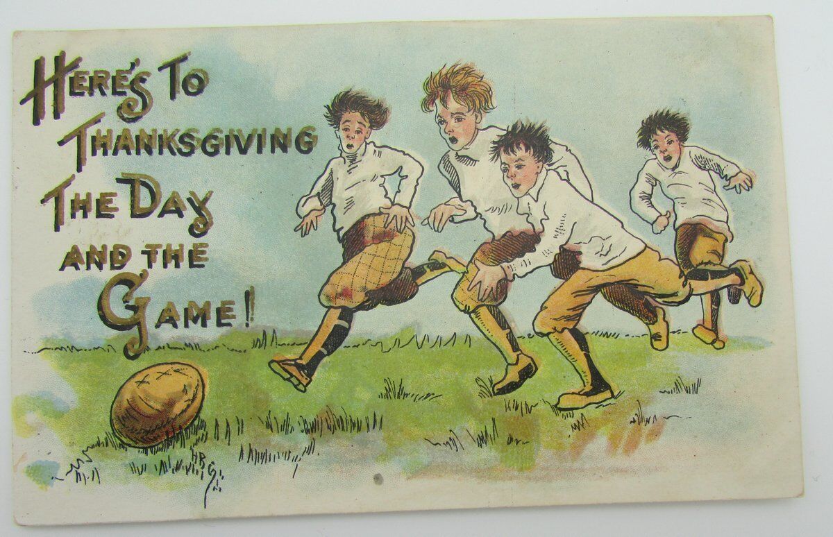 Vintage Postcard postmarked 1911 "Here's to Thanksgiving the Day ..." 140047