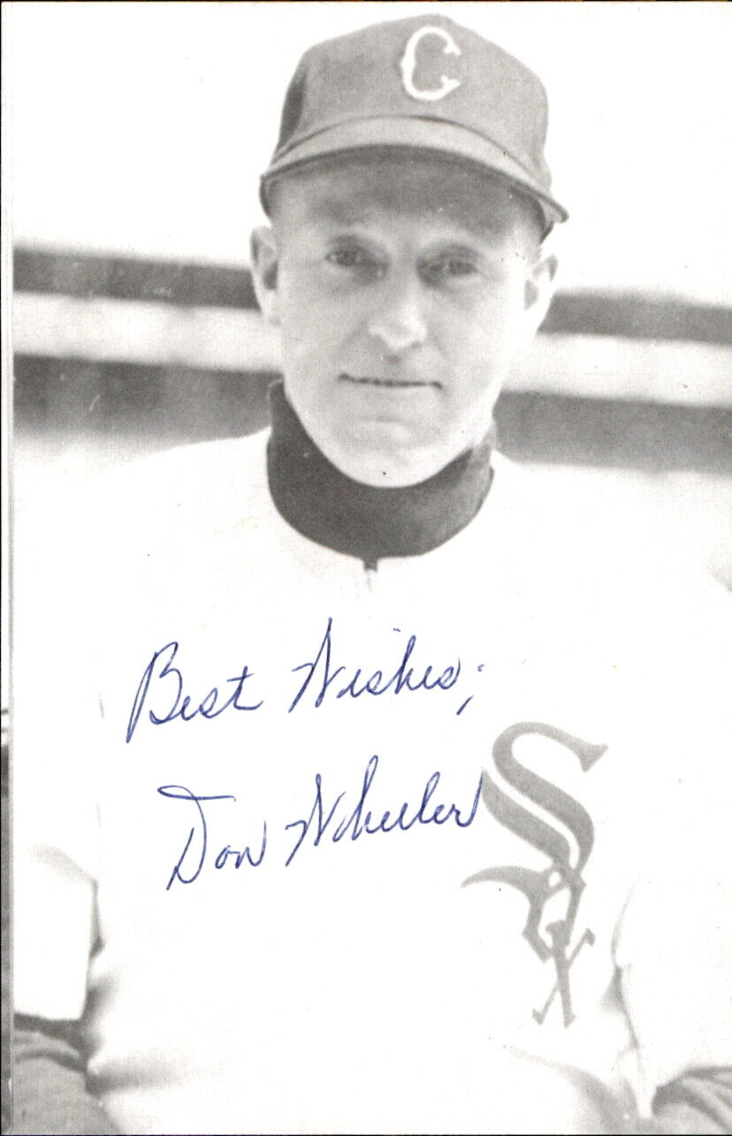 Don Wheeler White Sox d. 2003 Signed/Autographed 3x5  Photo 179323