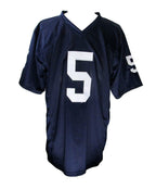 Jahan Dotson Signed/Inscribed Penn State Blue Custom Football Jersey JSA 166153