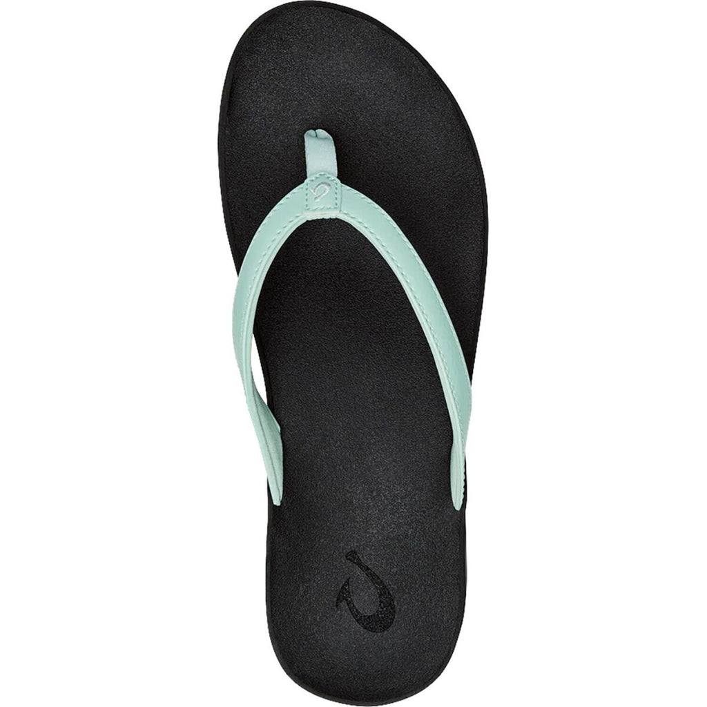 Olukai // Women's // Puawe Flip Flop // Sea Glass + Black