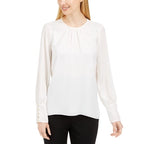 Calvin Klein Women s Woven Top White Size Medium