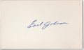 Earl D. Johnson (d.1994) Red Sox/Tigers 1940-51  signed 3x5 Index Card 145575