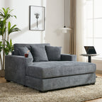 Oversized Chaise Lounger, With Pillows, Cup Holders