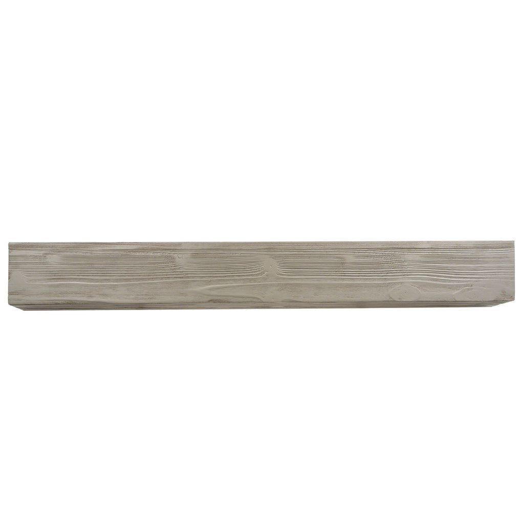 Rustic Wood Fireplace Mantel, Wall-Mounted & Floating Shelf