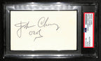 John Chaney Signed 3x5 Index Card Temple Basketball Coach PSA/DNA 185471