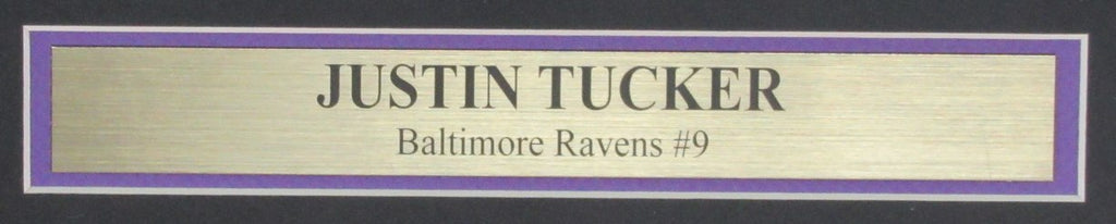 Justin Tucker Signed/Auto 16x20 Photo Baltimore Ravens Framed Beckett 191939