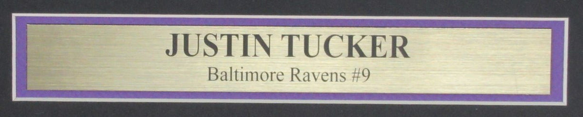 Justin Tucker Signed/Auto 16x20 Photo Baltimore Ravens Framed Beckett 191939