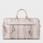 The Velar Nutural  Hand-Painted Python Leather Weekender Bag