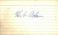 Herb Adams Chicago White Sox d.2012 Signed/Autographed 3x5 Index Card 162704