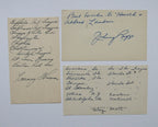 Lot of 9 Postcards Signed/Inscribed by Vintage Baseball Players 168926