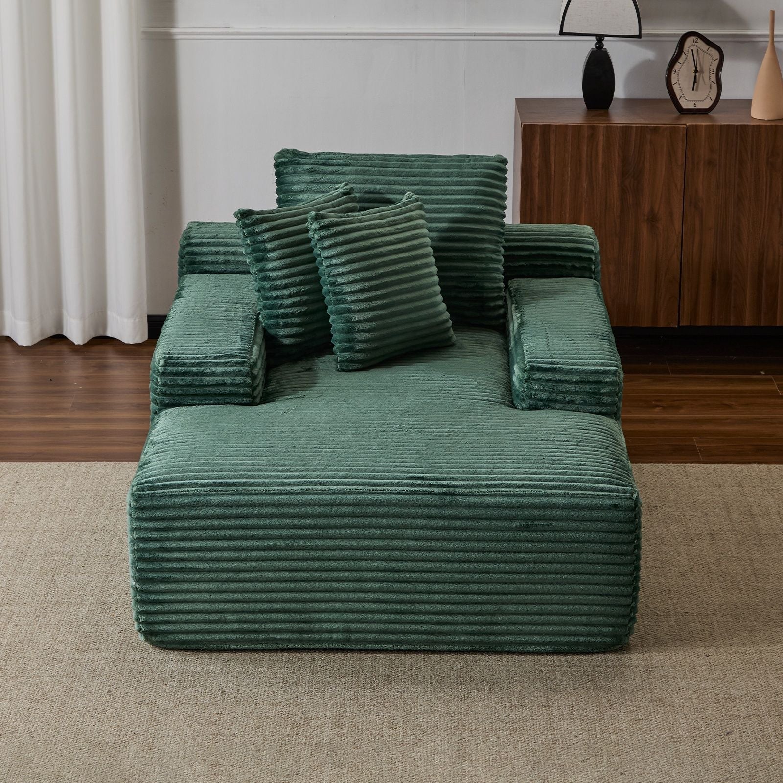 Oversized Chaise Lounge Chair Cozy Cloud Couch With 3 Throw