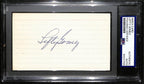Lefty Gomez HOF Signed/Auto 3x5 Index Card New York Yankees PSA/DNA 190615